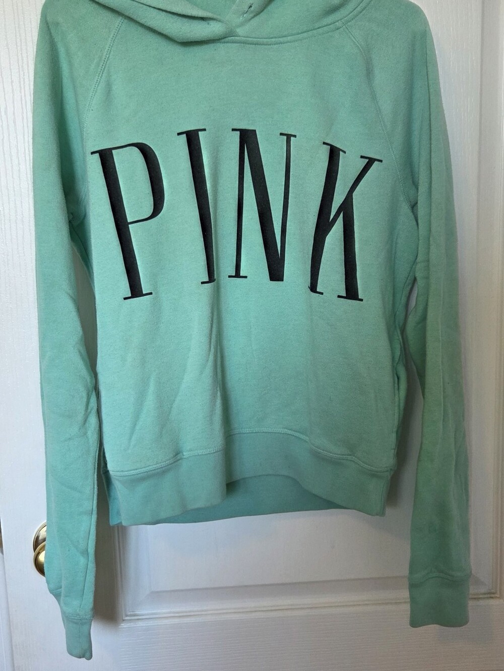 PINK by Victoria's Secret Mint Green Logo Hoodie
